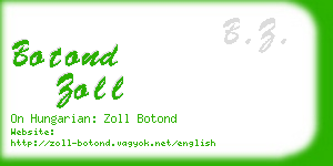 botond zoll business card
